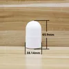 100pcs 30ml Rollo de plástico en botellas Botella de rodillo vacía blanca 30cc Rol-on Bola Botella Desodorante Perfume Loción Contenedor de luz Cuidado personal