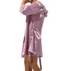 Mäns Robes Men's Sleepwear Robe Night Clothes Silk Kimono Bathrobe Men Hooded Szlafrok Pyjamas Peignoir Sleeve Ropa Sexig Hombre Man's Gown 230506