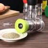 50pcs/lot Stainless Steel Manual Salt Pepper Grinder Spice Mill Ceramic Core Flavoring Portable Kitchen Cooking Grinding Tools