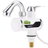 Instant Electric Water Heater Kitchen Bathroom Water Faucet LCD Temperature Shower Faucets Heating Faucet with Shower Head