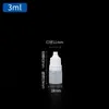 Plastic Dropper Bottle Empty Plastic Squeezable Eye Liquid Dropper Bottles with Childproof Cap Eye Dropper Bottle for Solvents, Essence, Eye drops, Saline