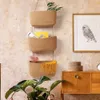 Storage Detachable Hanging Basket With 3 Pockets Multilayer Wall Hanging Storage Bag Organiser For Bedroom Bathroom Kitchen