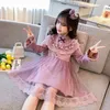 Girl Dresses Girl Dress Dress per 4-18 anni Family Children Abbigliamento Spring All-Match Fashi