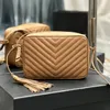 Hobo quilting clutch LOU bolsa de borla para câmera para mulheres bolsa de couro genuíno feminina designer bolsa prateada bolsa de ombro de luxo cleo cross body bolsas correntes pretas