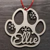 Decorazioni natalizie Etichette regalo palline personalizzate Ornamento personalizzato per cani Palla di legno con nomeNatale