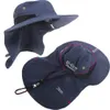 Chapéus ao ar livre tampa solar unissex de tampa solar tampa de balde sólida Casual Casual Capra solar Cap de secagem rápida Cap pescoço de proteção UV 230506