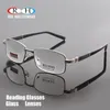 Lunettes de lecture marque lentilles en verre clair lunettes presbytes lire lunettes 1.00 ~ 4.00 Rectangle Design 1308 230508