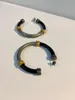 Hoopörhängen 2023 Trendmärke Fashion Party Jewelry for Women Big Sliver Ear Pin Punk Gold Hook Round Trendy Design