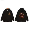 Qtgn 2023 Yeni Erkek Hoodies Sweatshirts Kuzey Amerika High Street Marka Rhude Sonbahar Kış Moda Tasarım Azınlık Kaburga Örme Pamuk Siyah Hoodie