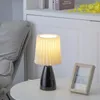 Table Lamps Bedroom Night Lamp DESK LIGHT E27 Pleats LED INS Floor Girl Bedside Ceramic Indoor Lighting Lights