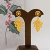 Anhänger Halsketten Dubai Gold Farbe Schmuck Sets für Frauen Indische Ohrring Halskette Nigeria Marokkanische Braut Hochzeit Geschenke 230506