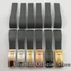 Bandes de montre Goutent 20mm Bracelet en caoutchouc de haute qualité avec bande de boucle plaquée or noir argent en acier