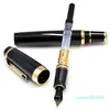 Svart harts Rollerball Pen NiB Skriva Fountain Pen Stationery School Office Supplies With Gem