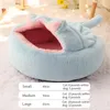 Łóżka kota Madden Soft Bed Kitten Lounger Fushion Półklosed Nesk Pet Bask