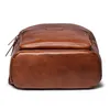 Sac à dos en cuir véritable pour hommes d'affaires en plein air Voyage Sac à dos en peau de vache Grande capacité Multifonction Tendance de la mode Sac d'ordinateur P230508