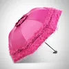 Umbrellas Designer Shade Lace Umbrella Sun Luxury Wedding Girls Umbrella White Uv Protection Outdoor Porte Parapluie Rain Gear GXR35XP 230508