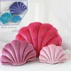 Pluche poppen Fairy Home Luxe Decor Shell Pillow Princess's Fantastic Velvet Pillow Sea Shell Home Decor Bed Sofa Cushion Decoration cadeau 230508