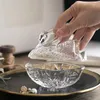Förvaringsflaskor Swan Glass Jar Jewelry Cosmetic Crystal Jarsseuropean Style Candy Tank Relief Craft Home Decoration Moderna ornament