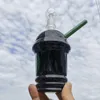 8 inch Glass Bongs Starbucks Cup Shape Hookah Water Pipes Dab Rigs and Oil burner Glass Bongs Hookah Thick Water Bong Smoking Accessories
