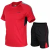 Sets/Suits Men Women and Kids Sportswear Running shirtsshorts Sport Suits Quick Dry Track field Running Jogging Sport Wear Men's Tracksuit 230508