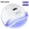 Nail Dryers Lampe LED pour ongles pour manucure 72W Machine de séchage des ongles lampe de séchage UV pour guérir le vernis à ongles Gel UV avec écran LCD à détection de mouvement 230508