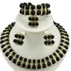 Bröllop smycken set modefärg smycken set kvinnor pärla halsband afrikanska brud smycken set dubai afrikanska pärlor 230506