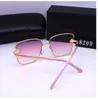 패션 클래식 디자인 선글라스 남성 여성 태양 안경 UV400 안경 금속 프레임 폴라로이드 렌즈 7 색 상자