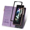 Custodia in pelle per Samsung Galaxy Z Flip 4 3 5G Antiurto Flip4 Flip3 Robustezza Cover per telefono Stand Coque Skin Funda