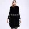 Women's Fur Plus Size Womens Vest Mid Length Winter Faux Women Coat