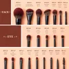 Makeup Tools Jessup Makeup Brush Set 3-21 Stycken av avancerat syntetiskt stort pulver BASIC CONCEALER EYE SHADOW Eyeliner Sponge Wood T271 230506