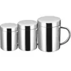 Tassen Doppelwandige Stahlkaffeetasse 400 ml Tragbare Termotasse Tassen Milchkännchen Wasser Büro Tumbler Reisetee L3y2Mugs