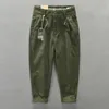 Men's Pants Autumn Winter Men's Trousers Cotton Casual Button Big Pocket Velvet Cargo Pants Oversize 4XL AZ301 AZ338 230508