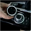 Outras peças automáticas alumínio Mtimedia Control Button Cap para 1 2 4 3 5 Série x1 x3 x5 x6 gt iDrive F30 E90 E92 E60 E61 CAR STY DHQTG