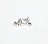 Charms Eruifa 30pcs 8 10mm Mini Flamingo Burnished Silver Zinc Alloy Beads Pendant Jewelry DIY Handmade Bracelet
