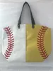 Opbergtassen Canvas Bag Baseball Tote 19 Stijlen Sportzakken Casual softbal tas voetbalvoetbal basketbal canvas bakken Q34