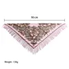 Scarves Russian Style National Square Scarf Winter Warm Blanket Shawl Retro Ladies Large Fringed Scarves Hijab Head Wraps 230506