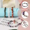 Brin 5 pièces perles de puce de pierre mélangées naturelles Bracelets extensibles pour les femmes bijoux exquis fête anniversaire cadeau de mariage