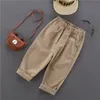 Shorts Fashion Baby Boy Casual Pants Cotton Button Infant Toddler Children Trousers Long Boys Loose Pant Clothes 1 10Y 230508