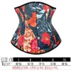 Waist Support Wholesal Women Corset Floral Dress Underbust Printing Bustiers Slimming Belt Body Shaper Up Boned Overbust Costumes