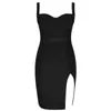 Plus size Dresses Size Bandage Sexy Spaghetti Strap Mid Bodycon Black Women Summer Birthday Outfits Club Party 230506