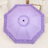 Guarda -chuvas renda dobrável guarda -chuva de proteção UV Parasol Princess Rain Umbrella Ultra Light Sun Umbrella Women 230508