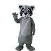 Hot Sales Raccoon Cartoon Mascot Costume Top Cartoon Anime Theme Character Carnival Unisex vuxna storlek Jul födelsedagsfest utomhusdräkt kostym