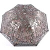 Umbrellas Double Layer Lace Woman Umbrella Vintage Sun Protection Wind Resistant Trip Folding Sunny Parasol Anti UV Wedding Gift Decor 230508