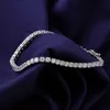 Manufacture 3MM VVS Moissanite Diamond Tennis Bracelet 925 Silver Moissanite Chain Custom Jewelry For Women