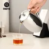 Coffee Pots QWE123 French press stainless steel pot coffee maker home french tea coffee filter cup hand pot 350ml P230508