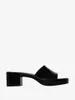 Zapatillas de plataforma de diseñador para mujer mulas de gelatina de moda SANDALIAS DE GOMA DE 60 MM tacón de bloque medio mocasines causales con punta abierta