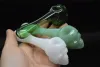 skull Glass Spoon Pipes thick heavy hand tobacco pipes 3.8 Inches Long Glass Hand Pipe Best Spoon Pipes Dry herb oil burner