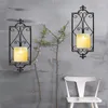 Candle Holders Decorative Black Scrolled Ivy Wall Mounted Holder Wallhung Hanging Sconce Tealight