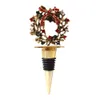 200st Ny Style Bar Tools Santa Claus Wine Stopper Harts Zink Eloy Christmas Tree Bottle Red Wine Popper
