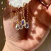 Dangle Earrings Clouds Raindrops Rain For Women Tassels Acrylic Crystal Teardrop Cute Hip Hop Long Drop Jewellery Gifts